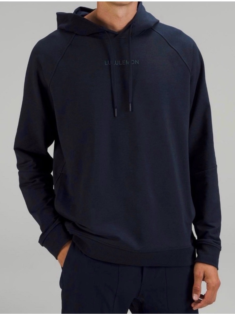 Lululemon City Sweat Pullover Hoodie French Terry *Logo True Navy